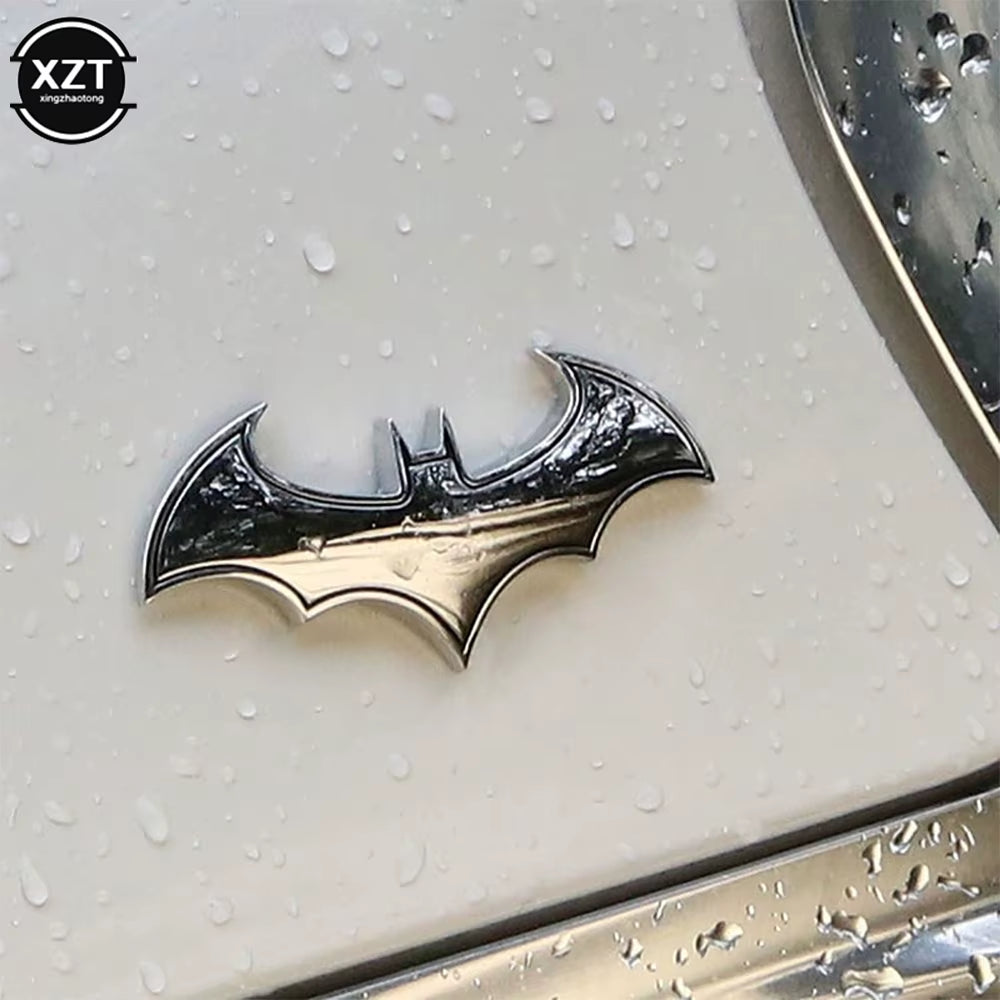 1PCS 3D Bat Shape Car Stickers Cool Metal Car Logo Emblem Sticker Stylish Decal Motorcycle Automobiles Car Styling Accessories