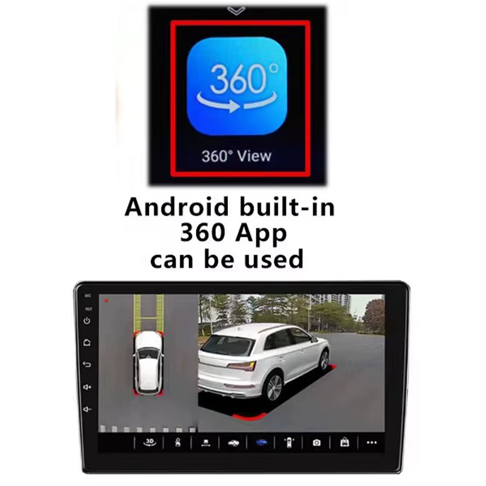 Car 360° Panoramic System Camera for Android Multimedia Screen, Android Multimedia System with 360APP Function