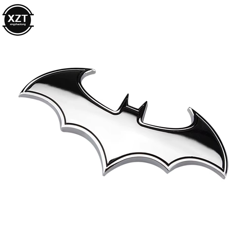 1PCS 3D Bat Shape Car Stickers Cool Metal Car Logo Emblem Sticker Stylish Decal Motorcycle Automobiles Car Styling Accessories