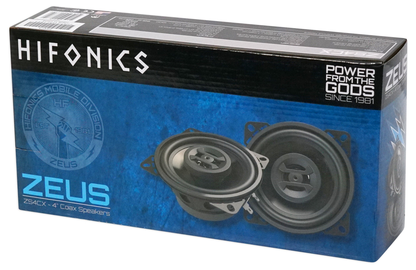 (4)  ZS4CX 4" 700 Watt Coaxial Car Audio Speakers