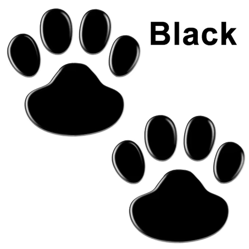 2PCS Auto Accessories Car Sticker Cool Design Paw 3D Animal Dog Cat Footprint Decal Car PVC Sticker Car Decal