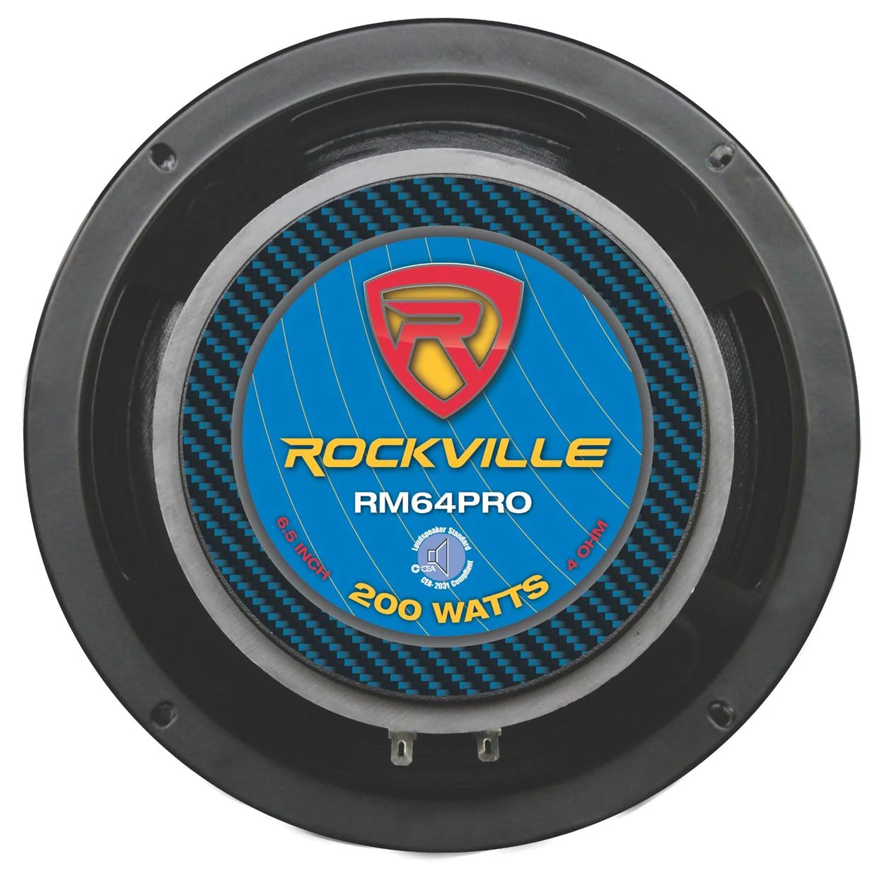 (4)  RM64PRO 6.5" 800 Watt 4 Ohm SPL Midbass/Midrange Car Speakers