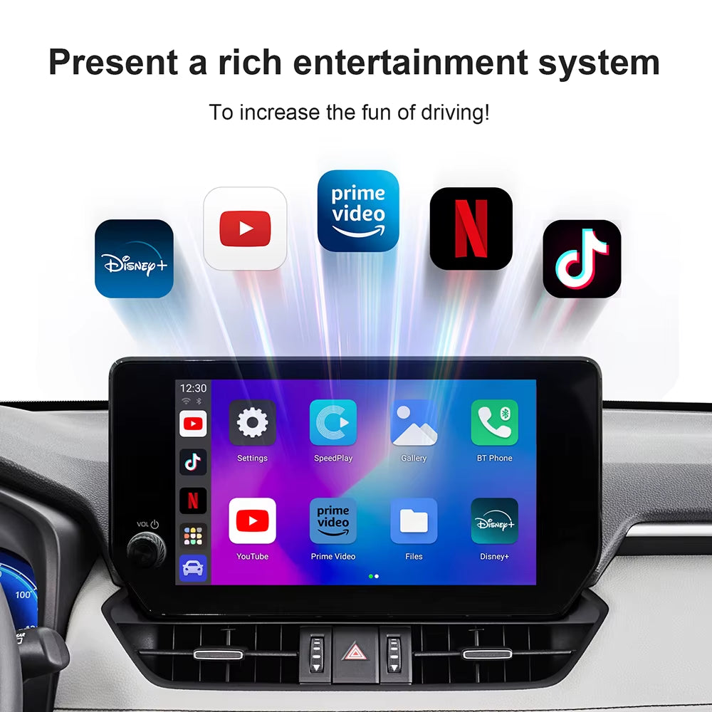 New Carplay Ai Box Wireless Android Auto Wireless Carplay Adapter TV Box for Netflix Youtube Car Intelligence Systems