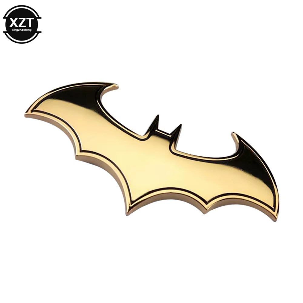 1PCS 3D Bat Shape Car Stickers Cool Metal Car Logo Emblem Sticker Stylish Decal Motorcycle Automobiles Car Styling Accessories