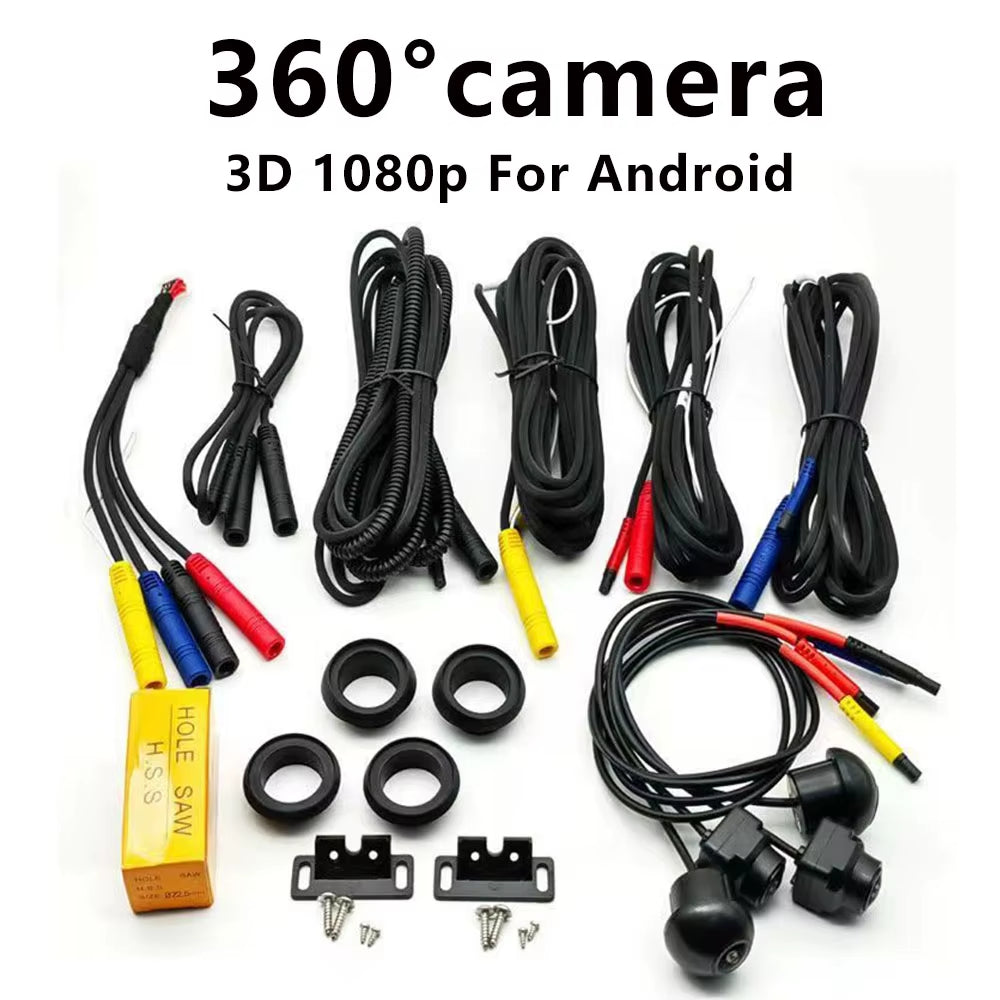 Car 360° Panoramic System Camera for Android Multimedia Screen, Android Multimedia System with 360APP Function