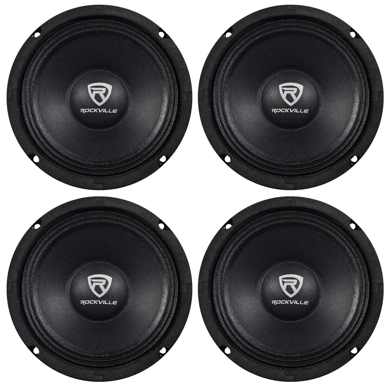 (4)  RM64PRO 6.5" 800 Watt 4 Ohm SPL Midbass/Midrange Car Speakers