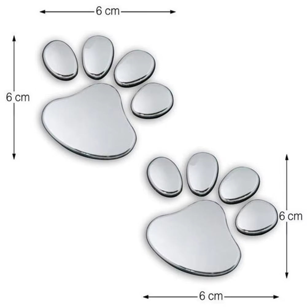 2PCS Auto Accessories Car Sticker Cool Design Paw 3D Animal Dog Cat Footprint Decal Car PVC Sticker Car Decal