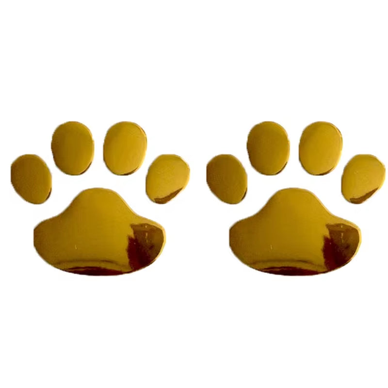 2PCS Auto Accessories Car Sticker Cool Design Paw 3D Animal Dog Cat Footprint Decal Car PVC Sticker Car Decal